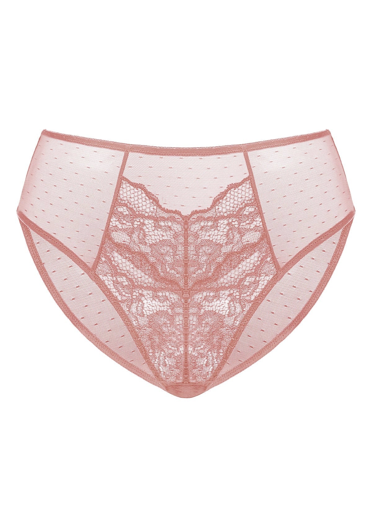 High-Rise Lace Brief Underwear