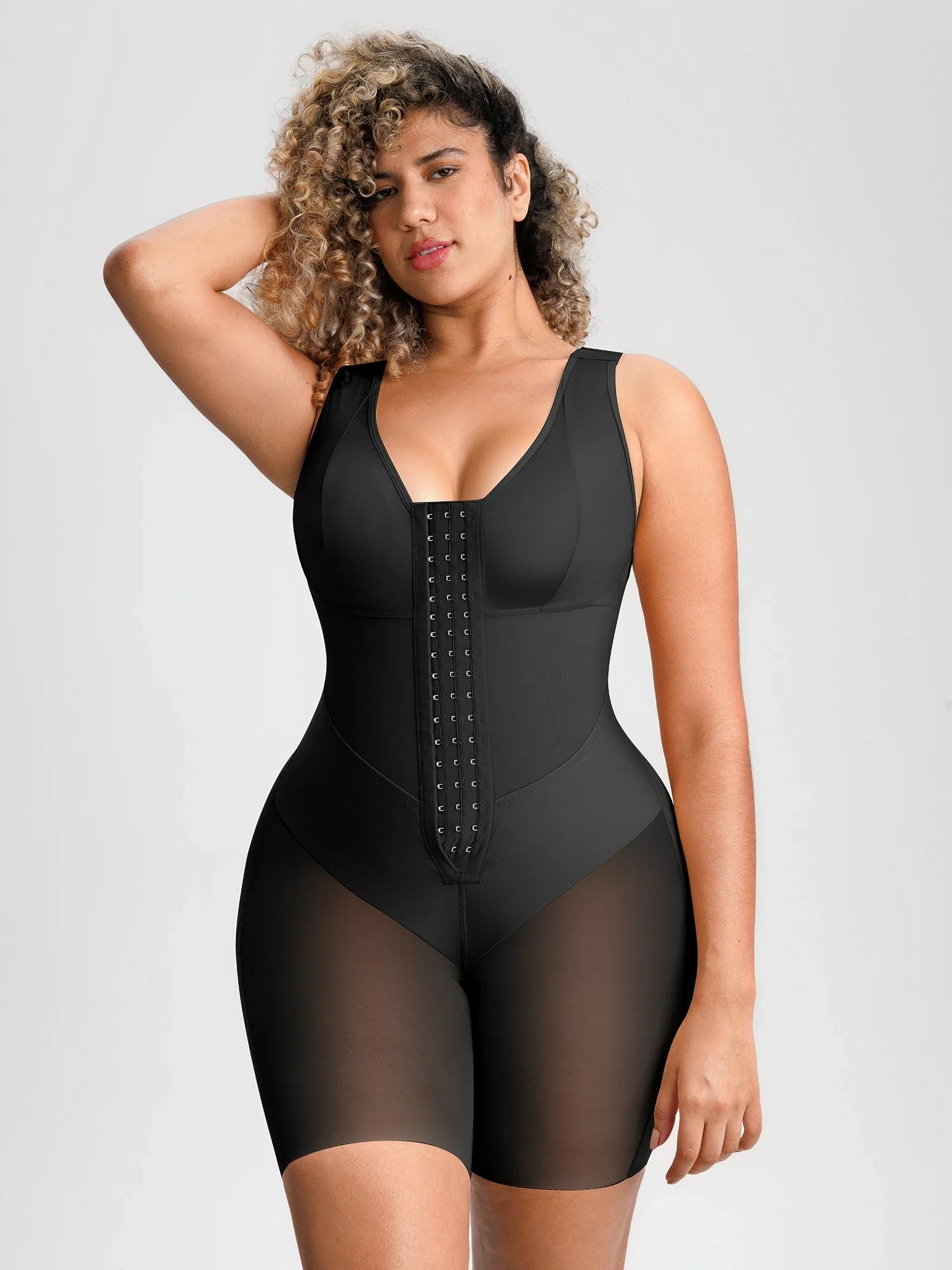 Feelingirl-V-Band-Waist-Snatching-Contour-Bodysuit-in-Black