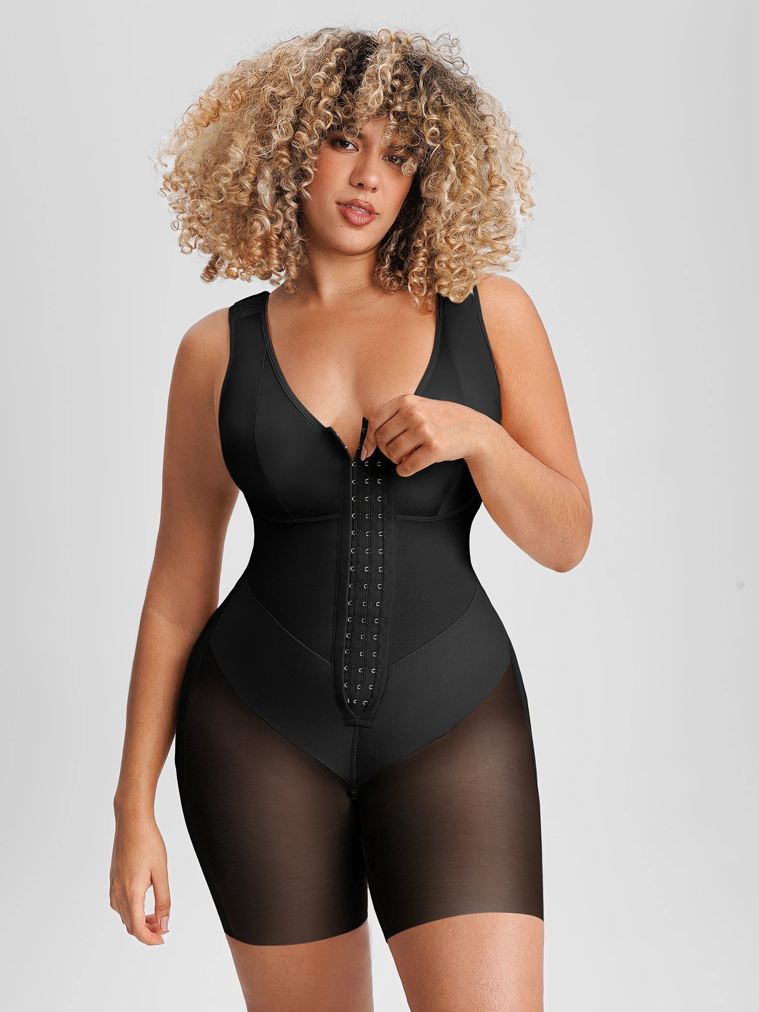 Feelingirl-V-Band-Waist-Snatching-Contour-Bodysuit-in-Black