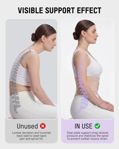 Lower Back Support Belt for Pain Relief