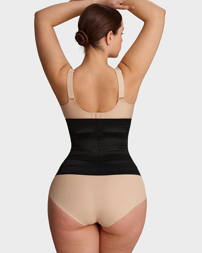Segmented Waist Trainer Corset with Steel Bones