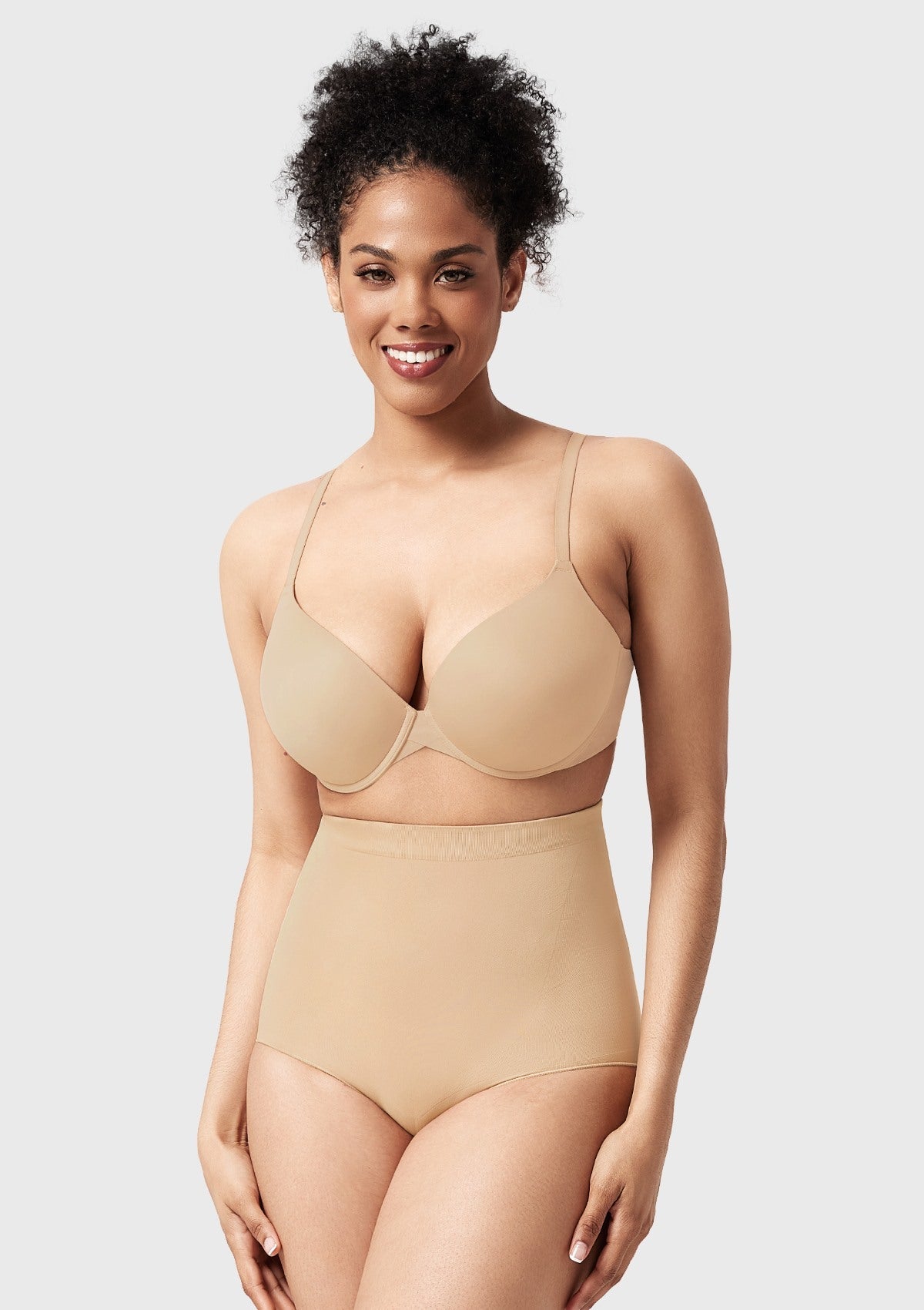 Anti-Slip Tummy Control High-Waist Soft Stretch Breathable Brief Shapewear