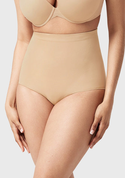 Anti-Slip Tummy Control High-Waist Soft Stretch Breathable Brief Shapewear