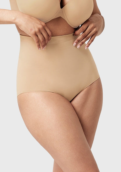 Anti-Slip Tummy Control High-Waist Soft Stretch Breathable Brief Shapewear