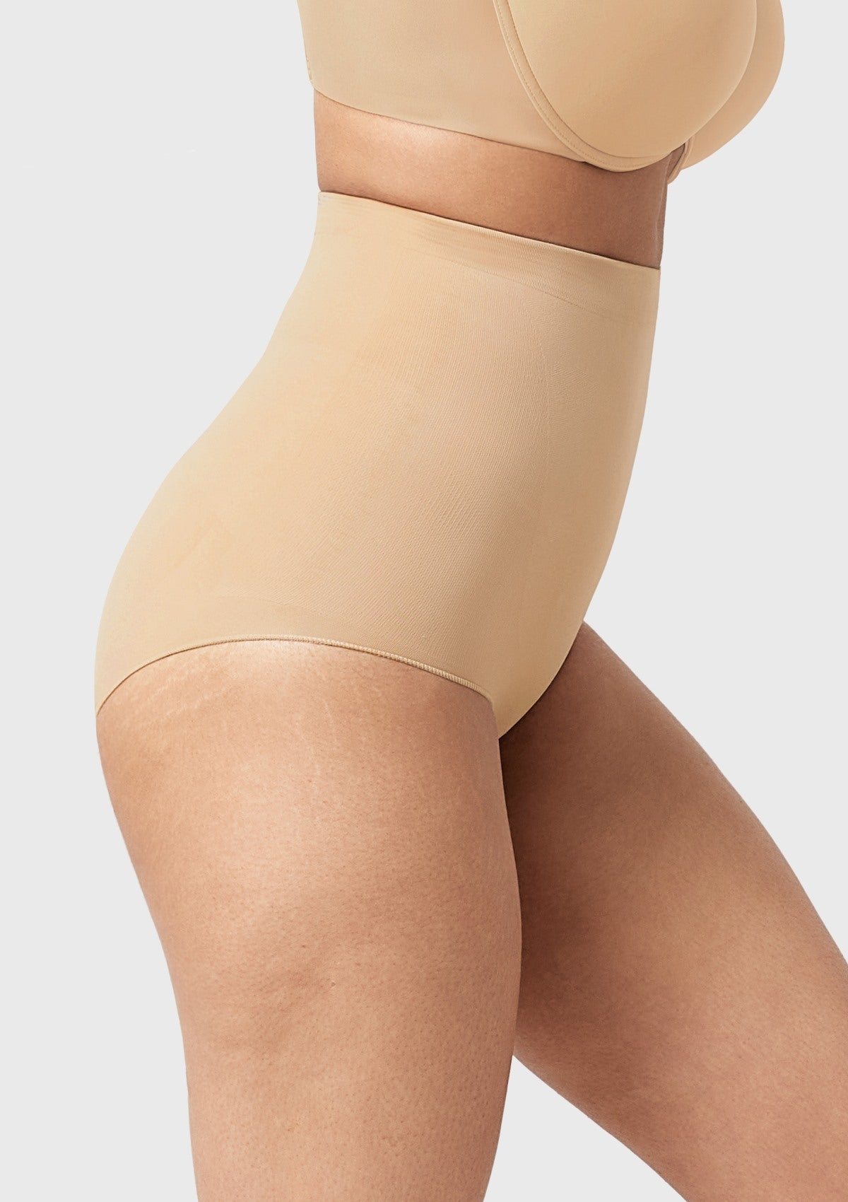 Anti-Slip Tummy Control High-Waist Soft Stretch Breathable Brief Shapewear