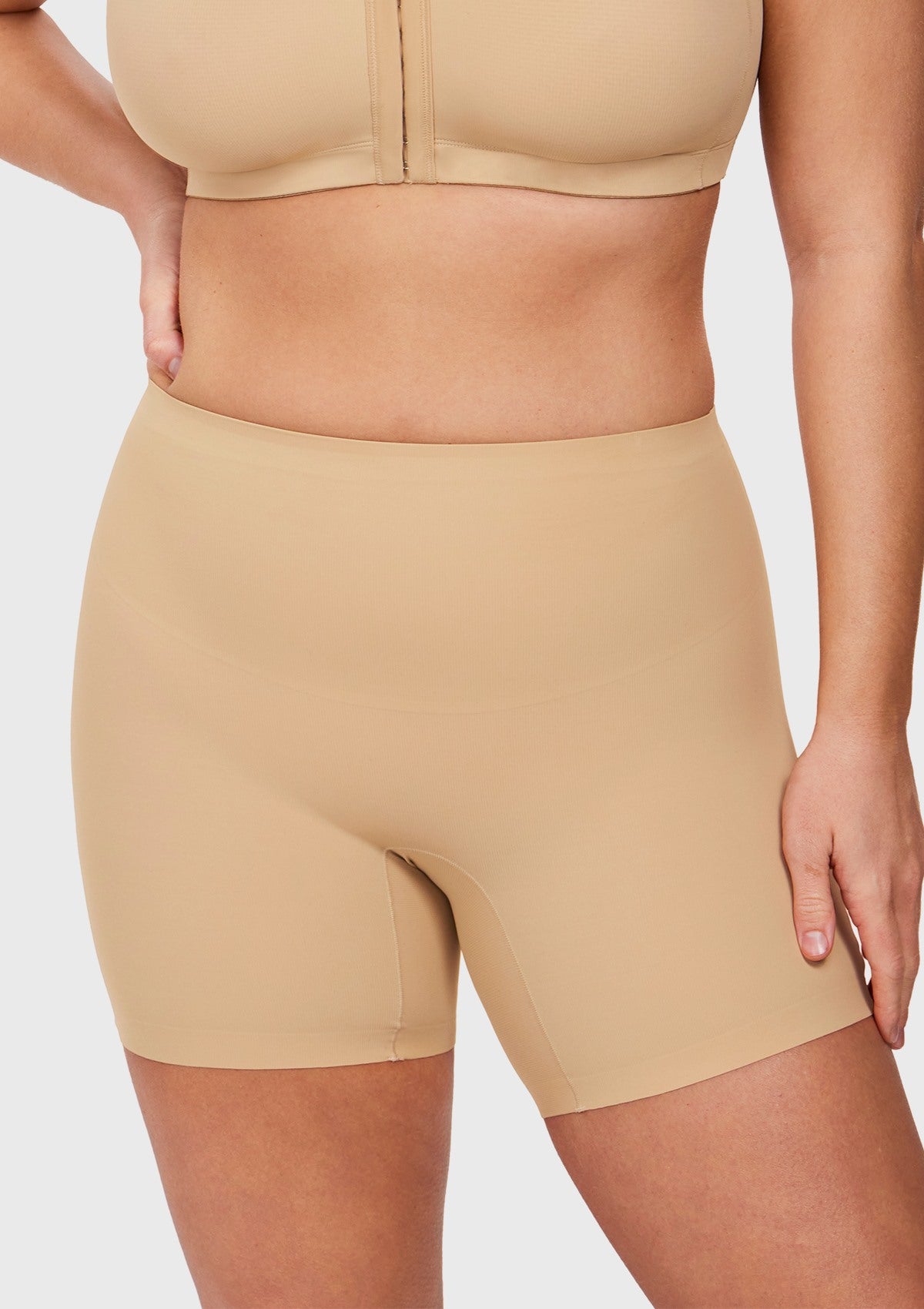 High-Waist Seamless Tummy Control High Compression Shapewear Short