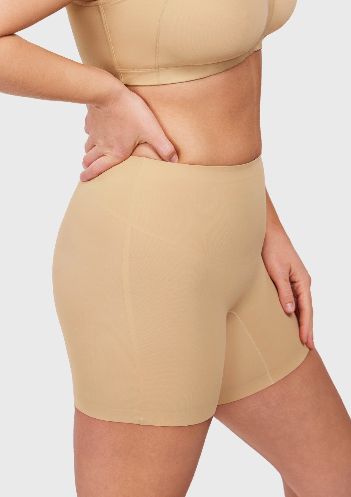 High-Waist Seamless Tummy Control High Compression Shapewear Short