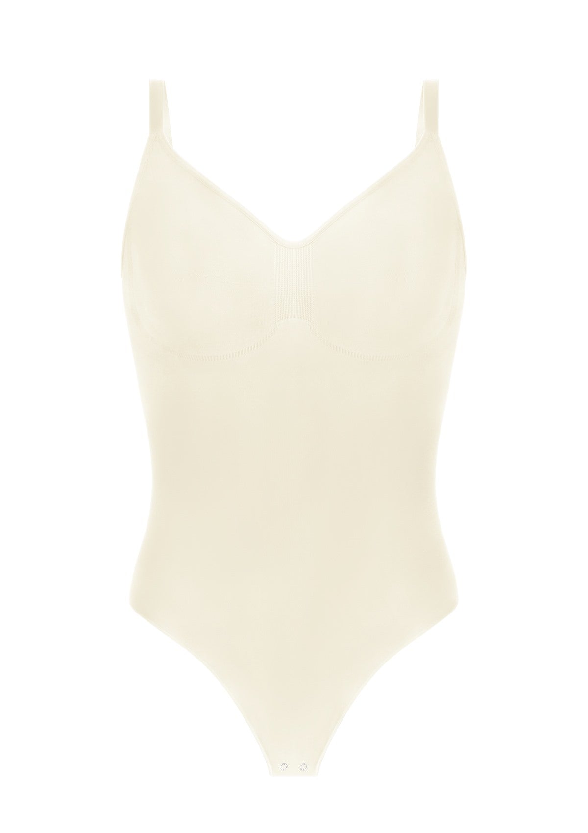 V-Neck Tummy Control WireFree Seamless Bodysuit One Piece Shapewear