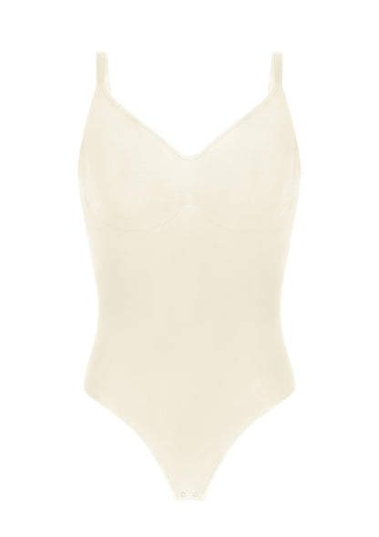 V-Neck Tummy Control WireFree Seamless Bodysuit One Piece Shapewear