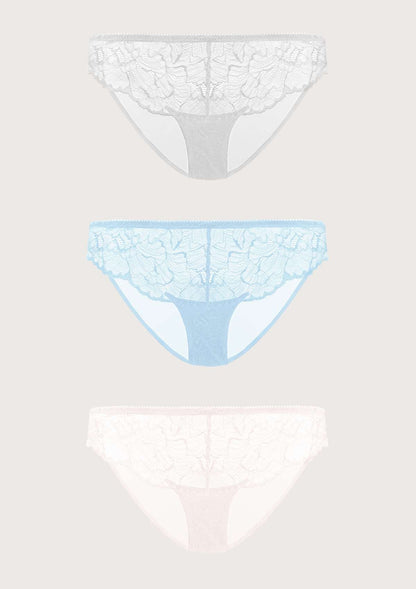 HSIA Blossom Lace Bikini Underwears 3 Pack - HSIA