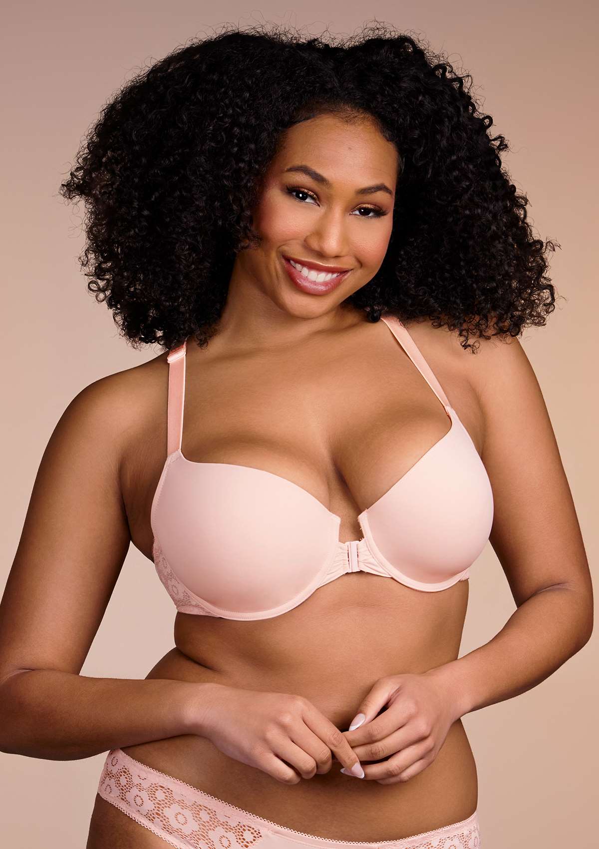 Serena Front-Close Lace-Back Underwire Bra - HSIA