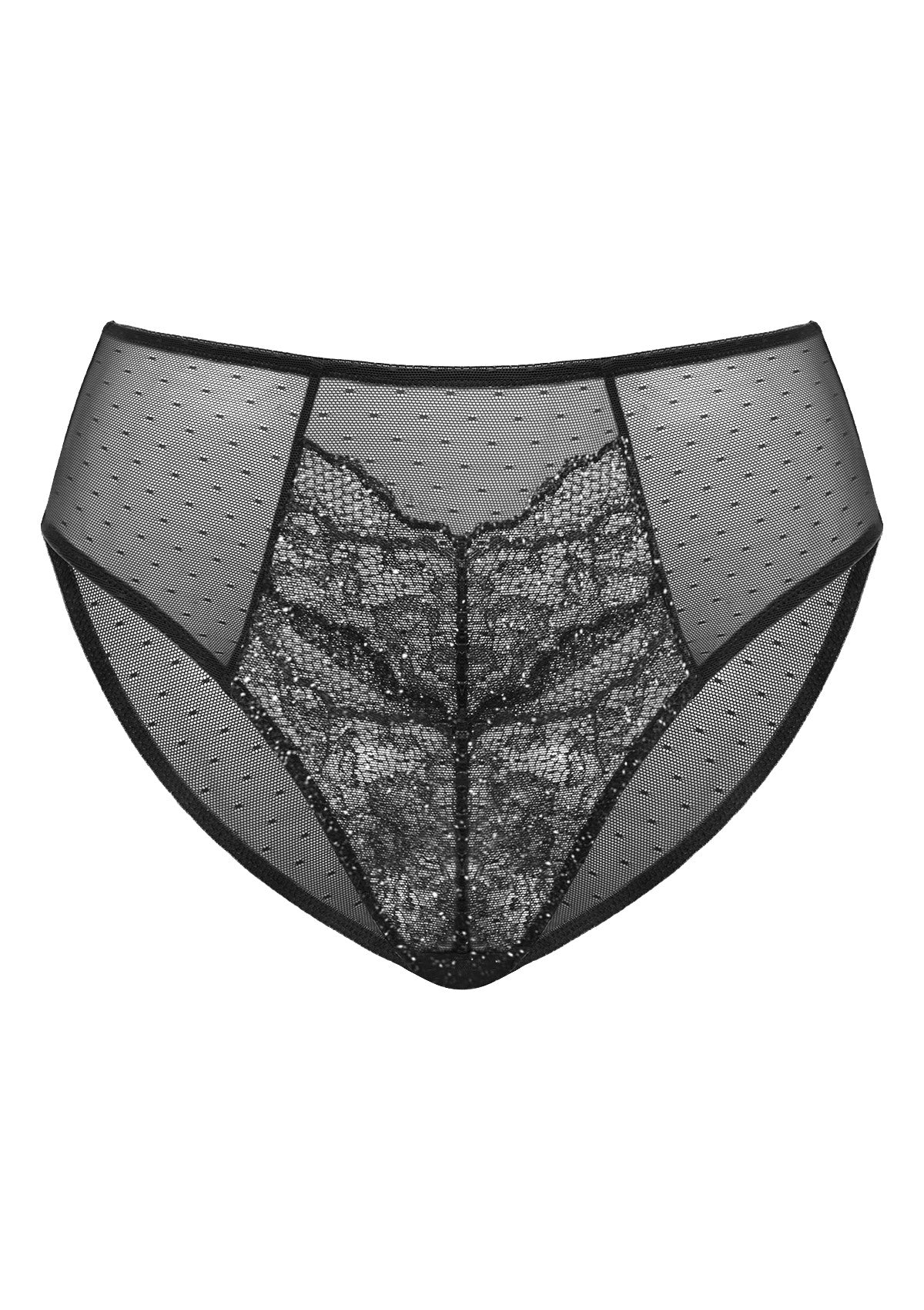 High-Rise Lace Brief Underwear