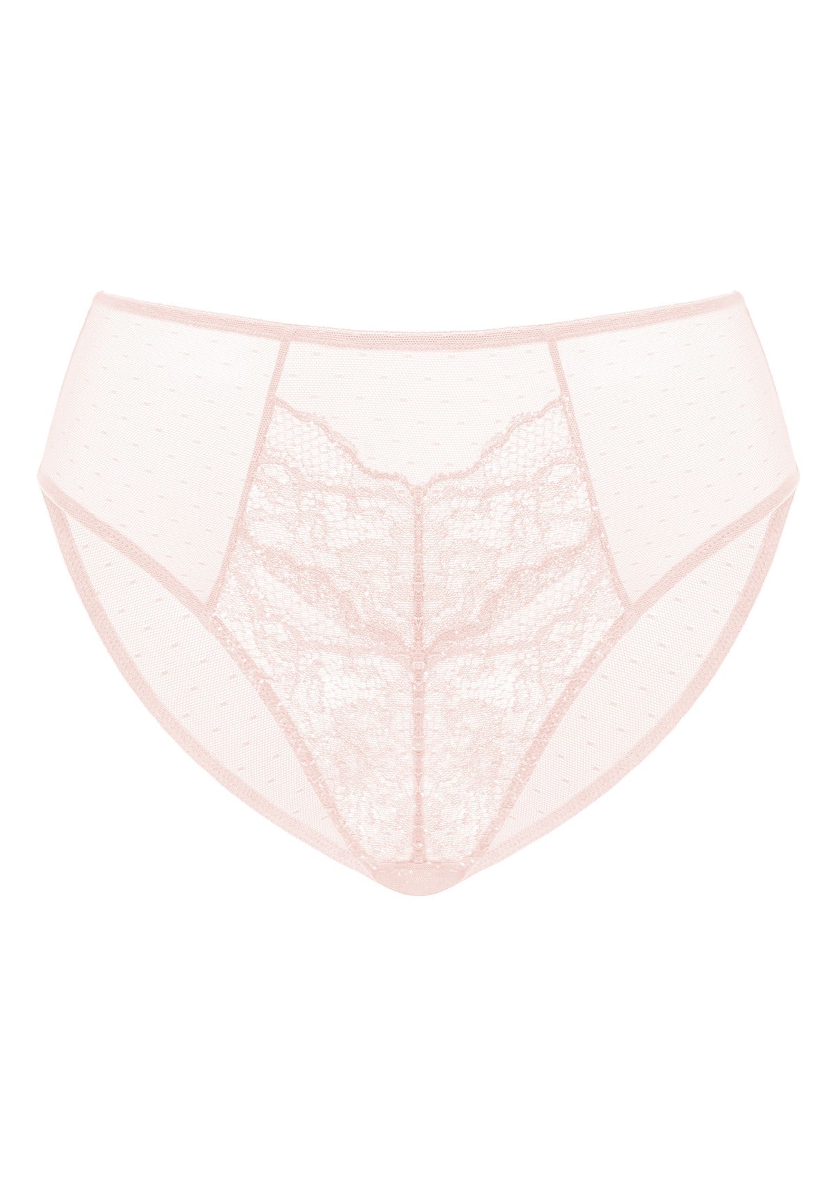 High-Rise Lace Brief Underwear